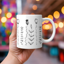 Elegant Boho Blommigt Illustration