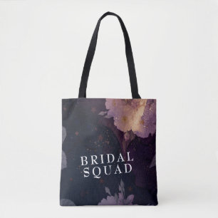 Elegant Boho Blommigt Lila Fantasy Bride Maid Tygkasse