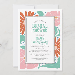 Elegant Boho Blommigt Möhippa Inbjudningar