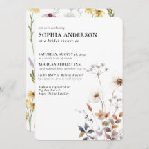 Elegant Boho Blommigt Wildblomma Möhippa