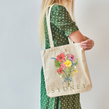 Elegant Boho Blommigt Wildblomma