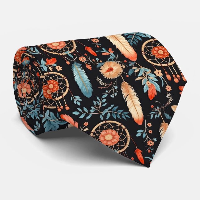 Elegant Boho-blommigtens dröm catcher sida vid sid Slips (Rullad)