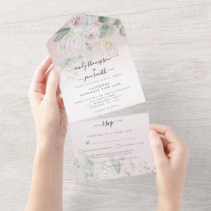 Elegant Boho Blommigts Eucalyptus Dusty Ro Bröllop