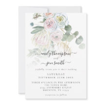 Elegant Boho Blommigts Eucalyptus Pastel Bröllop