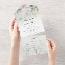 Elegant Boho Blommigts Eucalyptus Sage Bröllop