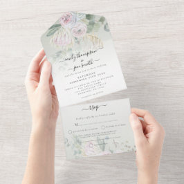 Elegant Boho Blommigts Eucalyptus Sage Bröllop