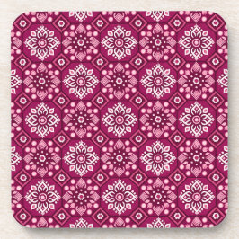 Elegant Boho Blommönster Underlägg - uppsättning 6