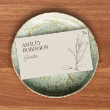 Elegant boho botanical pastel earthy QR code