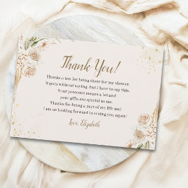 Elegant Boho Bridal Shower with Beige & Yellow Flo Tack Kort