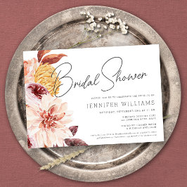 Elegant Boho Chic Blommigt Möhippa Party Inbjudningar