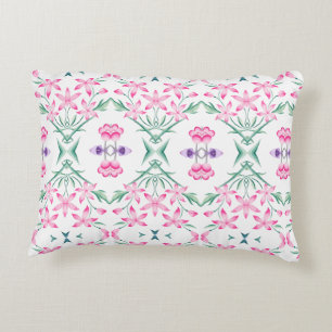 Elegant Boho Chic Kaleidoscope Blommönster Prydnadskudde