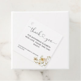 Elegant Boho Chic Vildblomma Blommig Tack Gåvor Etiketter