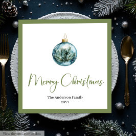 Elegant Boho Christmas Wreath in Trendy Colors  Pappersservett