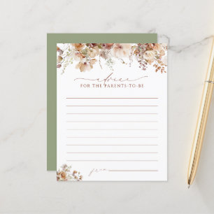 Elegant Boho Fall Blommigt Baby Shower Adapter