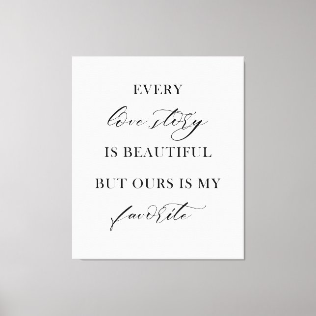 Elegant Boho Floral Wedding Tapestry Backdrop  Canvastryck (Framsida)