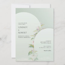 Elegant boho geometric arch greenery  blommigt