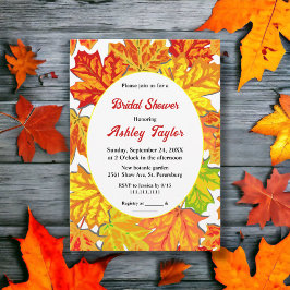 Elegant Boho Höst löv Land Möhippa Inbjudningar