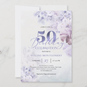Elegant boho lila damsty rosa blue vår inbjudningar