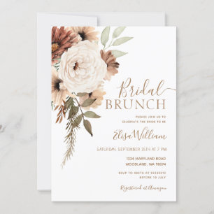 Elegant Boho Möhippa Brunch-inbjudan Inbjudningar