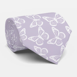 Elegant Boho Mönster Marskalkars Butterfly Lavende Slips