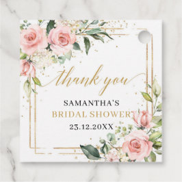 Elegant boho och guld greenery Möhippa Gåvor Etiketter