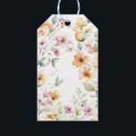 Elegant Boho Orange Rosa Watercolor Wildblommor Presentetikett<br><div class="desc">Romantisk söt boho-blommor. Perfekt för vår, sommar- eller fallhändelser. Vackra målarter för land, boho, trädgård och blommigt tillfälle. Om du vill börja ändra namn och händelseinformation klickar du på "Anpassa den här mallen" och redigerar ordalydelsen i mallrutorna. Om du vill komma åt det mer avancerade redigeringsprogrammet kan du rulla ned...</div>