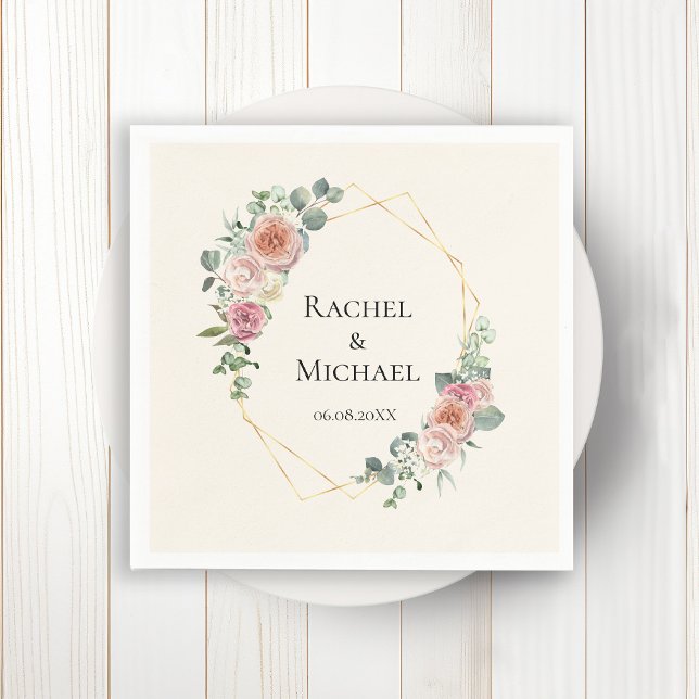 Elegant Boho Pastel   Pappersservett (Skapare uppladdad)