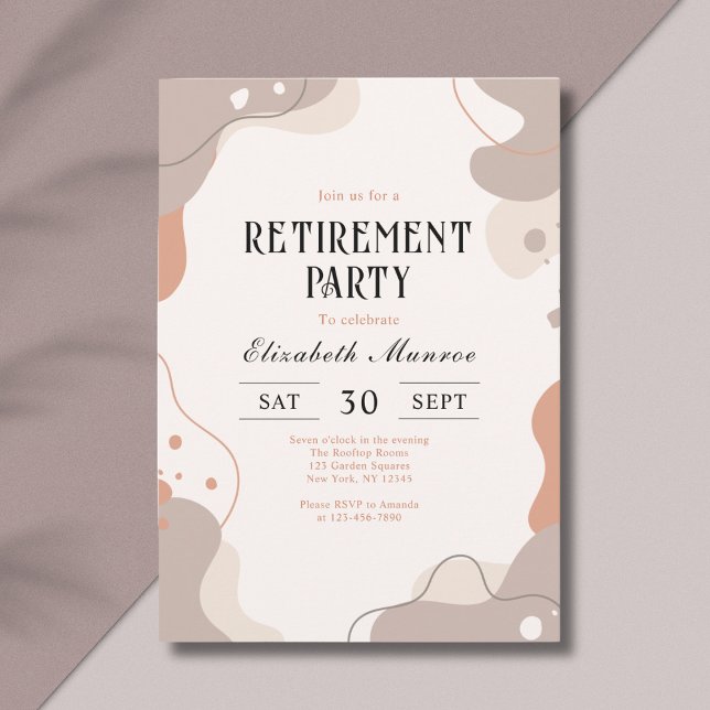 Elegant Boho Pastel Pension Party-inbjudan Inbjudningar (Skapare uppladdad)