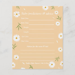 Elegant Boho Prästkragar Baby Shower Gissningslek