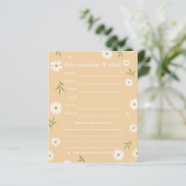 Elegant Boho Prästkragar Baby Shower Gissningslek