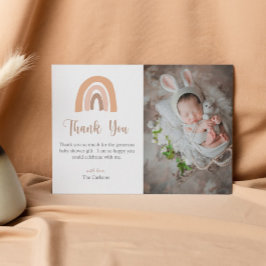Elegant Boho Rainbow Baby Shower - tack för ditt k Inbjudningar