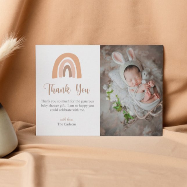 Elegant Boho Rainbow Baby Shower - tack för ditt k Inbjudningar (Skapare uppladdad)