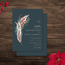 Elegant Boho Rustic Pampas & Gräs Grönt Tan Red