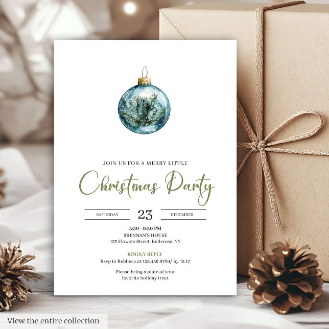 Elegant Boho Rustik Tallrikskrans Jul Middag  Inbjudningar (Elegant Boho Rustic Pine Wreath Christmas Dinner Card)