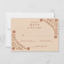 Elegant Boho Terracotta Blommigt Bröllop