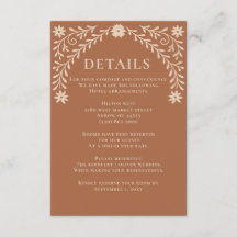 Elegant Boho Terracotta Blommigt Bröllop