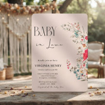 Elegant Boho Vildblomma Barnkalas