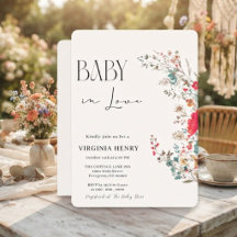 Elegant Boho Vildblomma Barnkalas