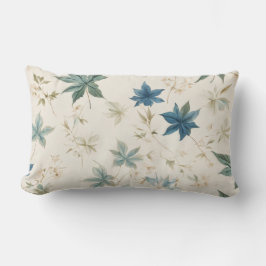 Elegant Boho Vintage Lönnlöv Blommotiv Lumbarkudde