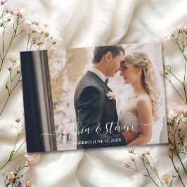 Elegant Boho Wedding with Beige & Yellow Flowers Tack Kort