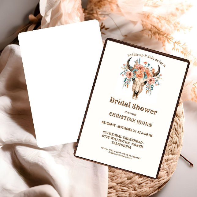 Elegant Boho Western CowboyMöhippa Inbjudningar (Skapare uppladdad)