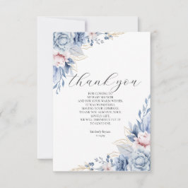 elegant Boho WildblomBaby Shower Tack Kort