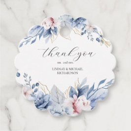 Elegant Boho Wildblombabydusch Gåvor Etiketter