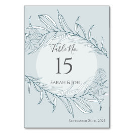 Elegant Boho WildblomBröllop Bordsnummer
