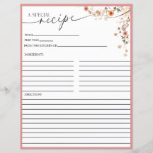 Elegant Boho Wildblomma | Mottagningskort