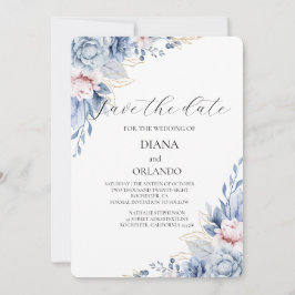 Elegant Boho Wildblomma spara datumet Inbjudningar