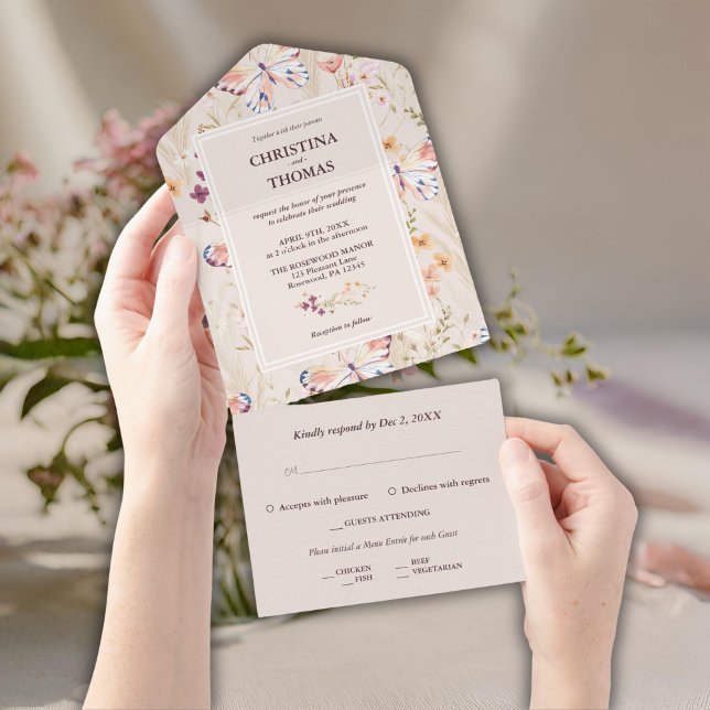 Elegant Boho WildblommBröllop (Skapare uppladdad)