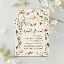Elegant Boho WildblommMöhippa Brunch Shower