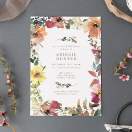 Elegant Boho WildblomMöhippa Inbjudningar