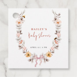 Elegant Boho Wildbloms utandningsskjut Gåvor Etiketter